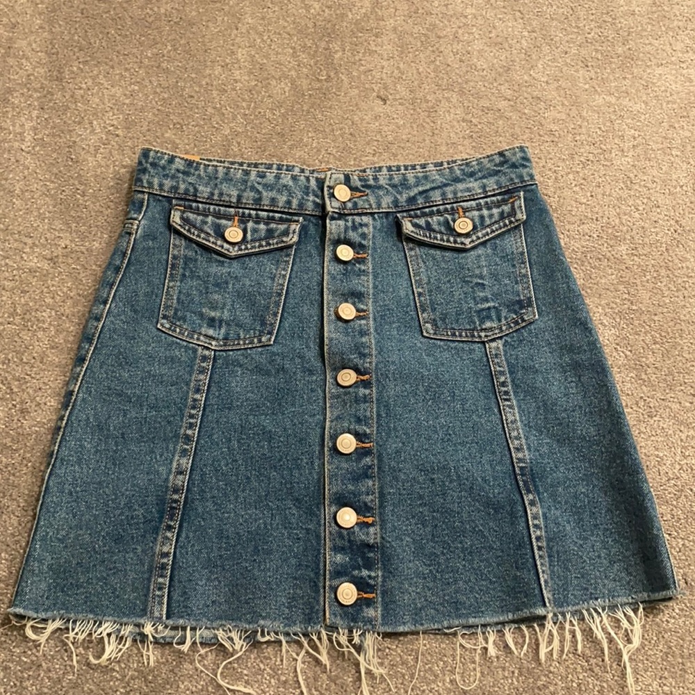 Denim Mini Skirt